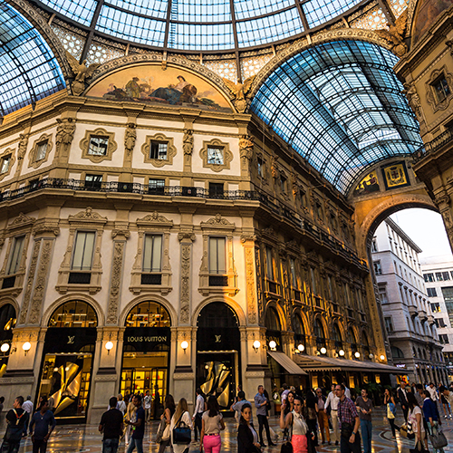 Louis Vuitton Store In Via Frattina Rome High-Res Stock Photo